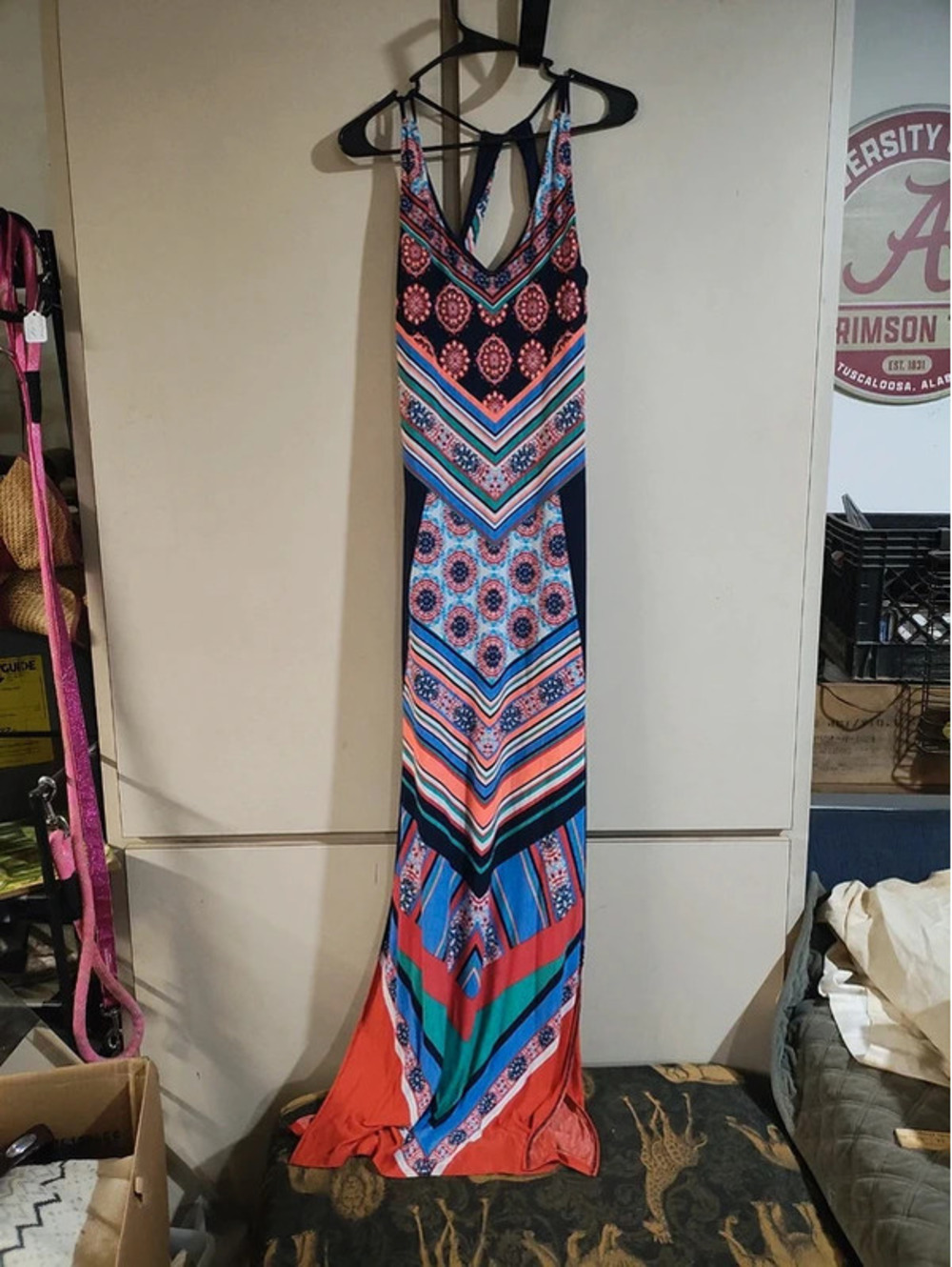 Moa Moa size L Longe Strapped lined dress